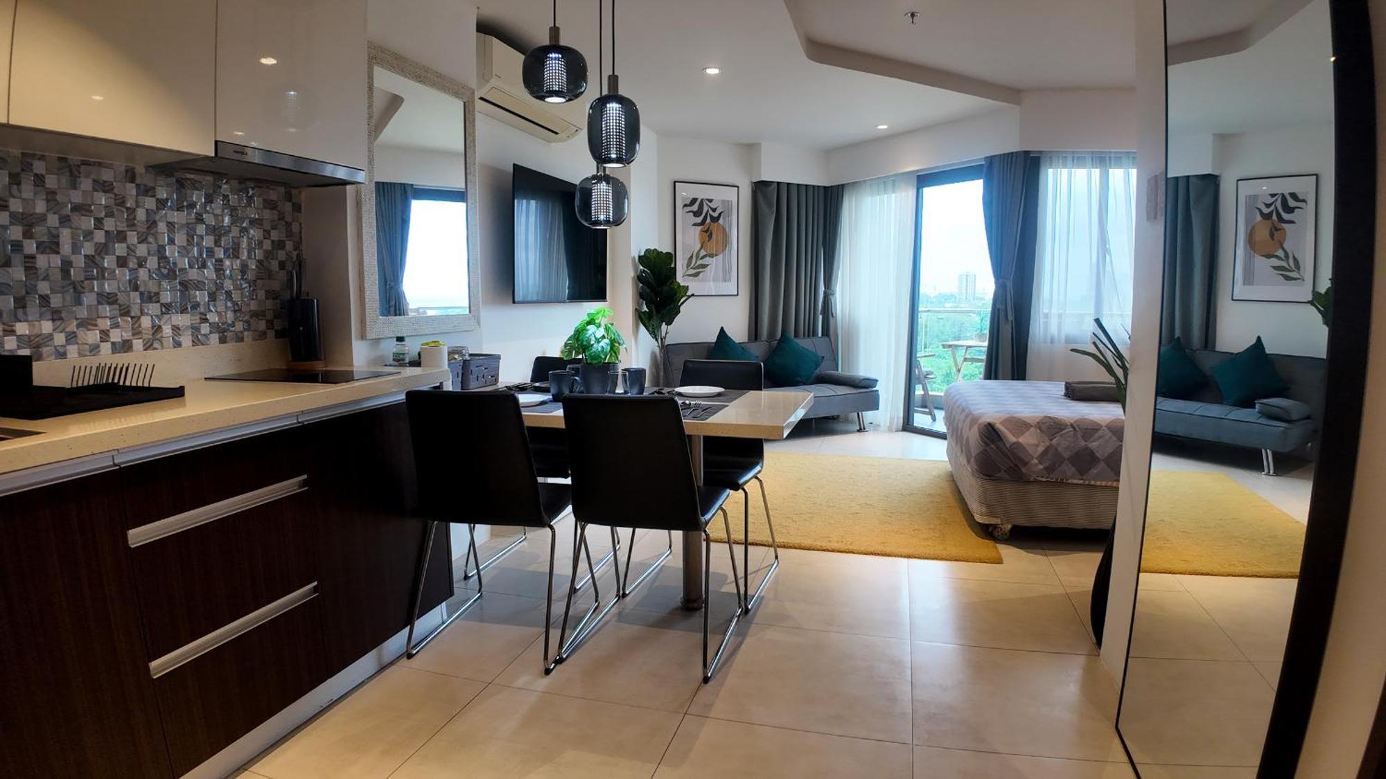 Dominiks Stylish Resort Gem Ocean View Pool Queen Bed At Tambuli 8 Floor Fast Wifi Lapu-Lapu City Dış mekan fotoğraf